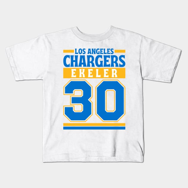 Los Angeles Chargers Ekeler 30 Edition 3 Kids T-Shirt by Astronaut.co